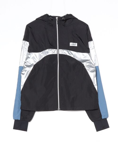 ROXY(ロキシー)の「ロキシー ROXY ALL TIME ACTIVE JACKET(ナイロンジャケット・レディース・ブルー/ブラック・L/M)」の2枚目の写真