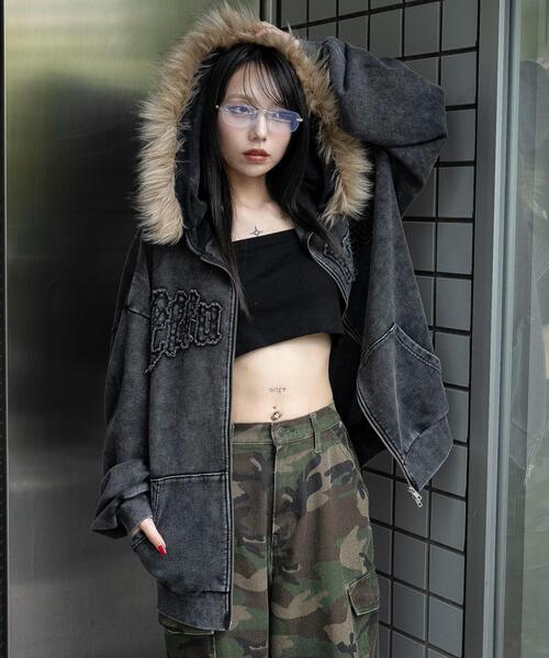 WEGO/【25年秋冬新作】ファーフードBIGZIPパーカー（パーカー）｜WEGO