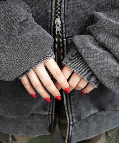 WEGO（ウィゴー）の「WEGO/ファーフードBIGZIPパーカー（パーカー・レディース・ブラウン/スミクロ・FREE）」の7枚目の写真