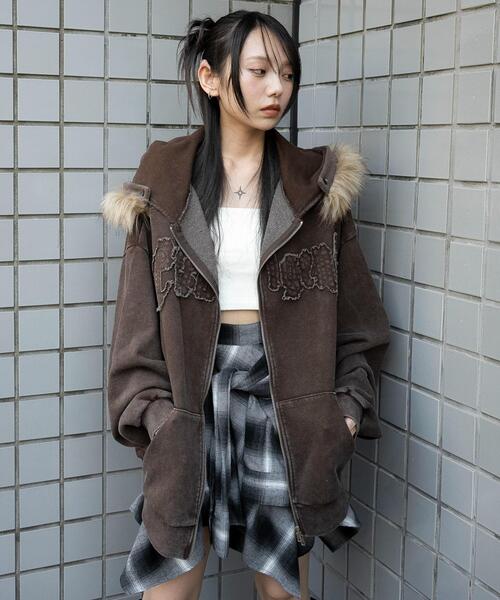 WEGO/【25年秋冬新作】ファーフードBIGZIPパーカー（パーカー）｜WEGO