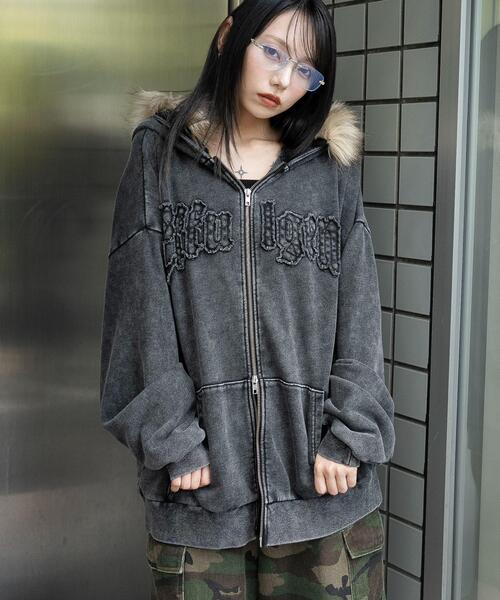 WEGO（ウィゴー）の「WEGO/【25年秋冬新作】ファーフードBIGZIP