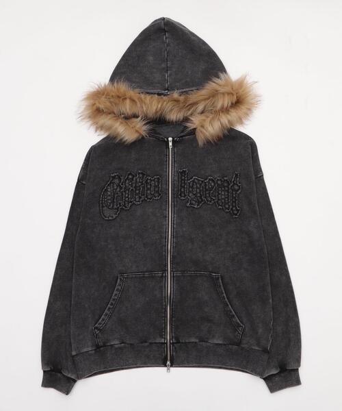 WEGO（ウィゴー）の「WEGO/ファーフードBIGZIPパーカー（パーカー・レディース・ブラウン/スミクロ・FREE）」の21枚目の写真