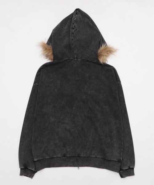 WEGO（ウィゴー）の「WEGO/【25年秋冬新作】ファーフードBIGZIP