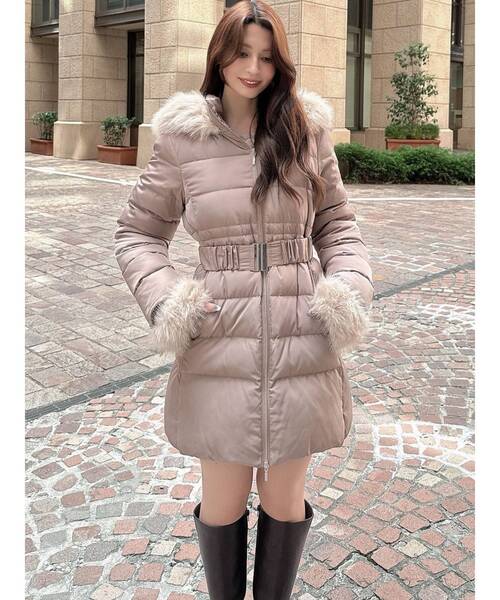 RESEXXY フード付きダウンジャケット ブラック　M フード付ダウンコート｜リゼクシー（RESEXXY）公式通販｜RUNWAY