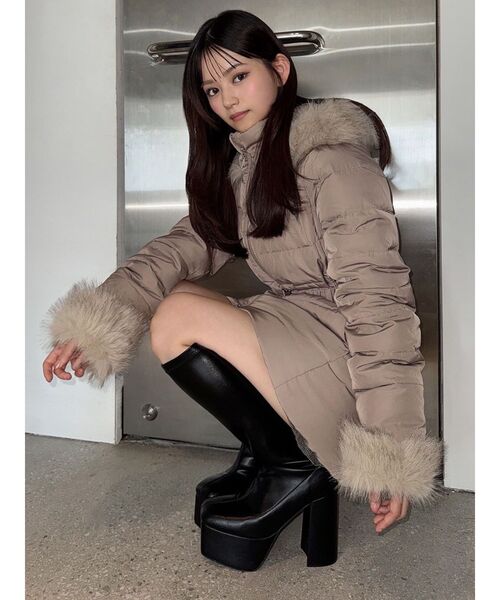 フード付きダウンコート（ダウンジャケット/コート）｜RESEXXY