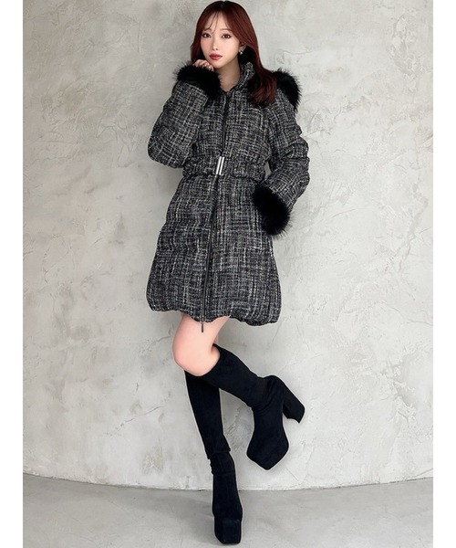 RESEXXY（リゼクシー）の「フード付きダウンコート【完売サイズは品番：1526100221で販売中】（ダウンジャケット/コート・レディース・ブラック/ホワイト/ベージュ/その他1・SMALL/MEDIUM）」の5枚目の写真