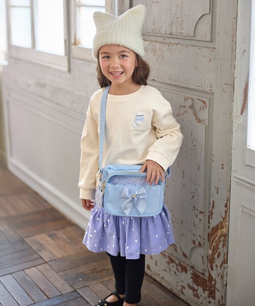 ANY（エニィ）の「アニマル バックプリントトレーナー（スウェット・キッズ・ピンク系/アイボリー系/サックスブルー系・130/120/110/100/90）」の5枚目の写真