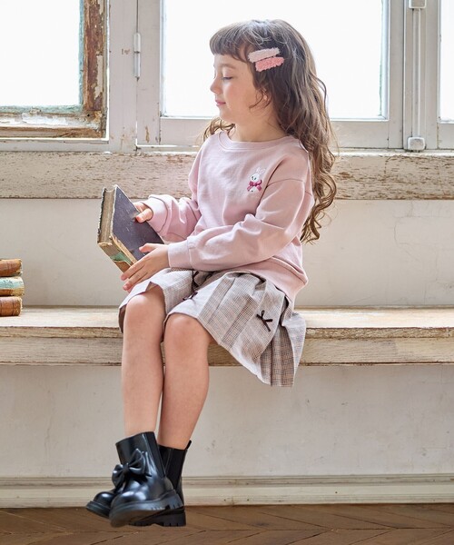 ANY（エニィ）の「アニマル バックプリントトレーナー（スウェット・キッズ・ピンク系/アイボリー系/サックスブルー系・130/120/110/100/90）」の11枚目の写真