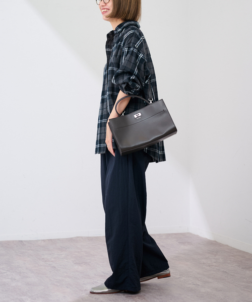 FRAMeWORK（フレームワーク）の「ORSETTO/オルセット ワンハンドルSHOULDERツキ カナグバッグ（ショルダーバッグ・レディース・キャメル/ブラウン・FREE）」の7枚目の写真