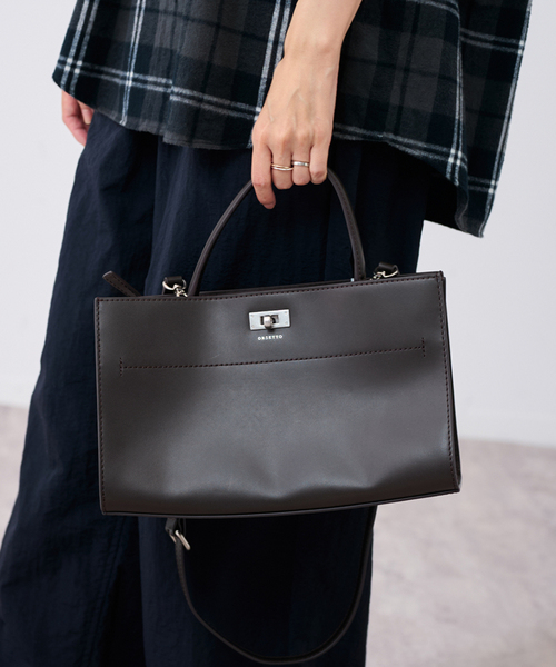 FRAMeWORK（フレームワーク）の「ORSETTO/オルセット ワンハンドルSHOULDERツキ カナグバッグ（ショルダーバッグ・レディース・キャメル/ブラウン・FREE）」の10枚目の写真