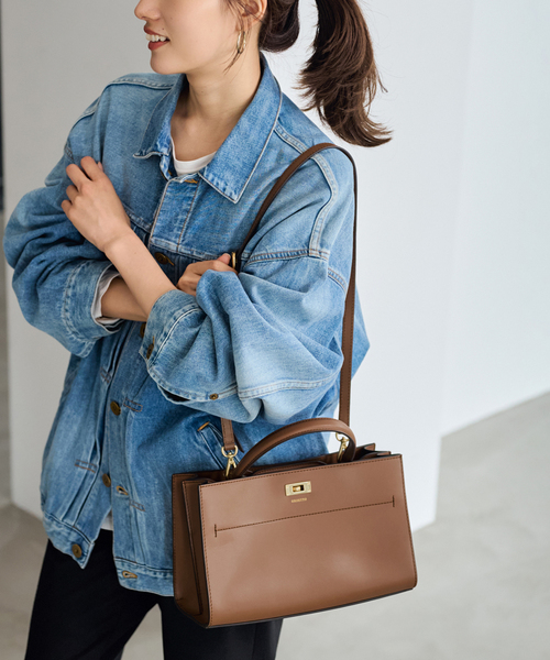 FRAMeWORK（フレームワーク）の「ORSETTO/オルセット ワンハンドルSHOULDERツキ カナグバッグ（ショルダーバッグ・レディース・キャメル/ブラウン・FREE）」の21枚目の写真