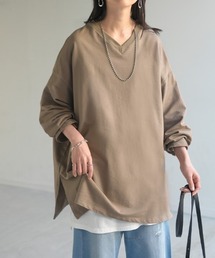 「選べるネック」 チュニックロンT