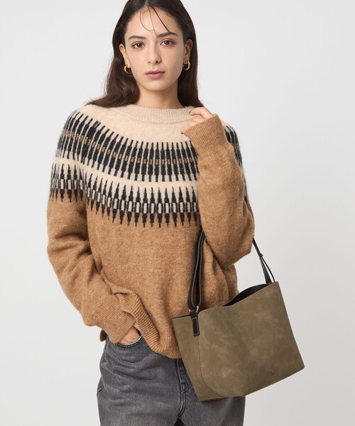 ＆MyuQ（アンドミューク）の「【別注】＜&MyuQ＞CARNA バッグ（トートバッグ・レディース・ブラック/モカ・FREE）」の20枚目の写真