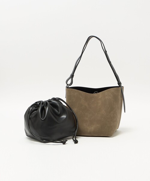 ＆MyuQ（アンドミューク）の「【別注】＜&MyuQ＞CARNA バッグ（トートバッグ・レディース・ブラック/モカ・FREE）」の17枚目の写真