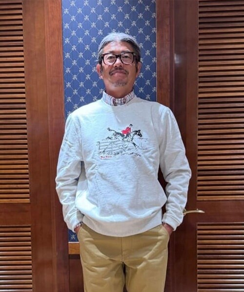BROOKS BROTHERS(ブルックスブラザーズ)の「コットンフレンチテリー ポールブラウン エンブロイダリー スウェットシャツ(スウェット・メンズ・ライトグレー・X-LARGE/SMALL/MEDIUM/LARGE)」の4枚目の写真