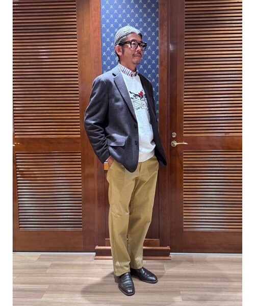 ブルックスブラザーズ（Brooks Brothers）/コットンフレンチテリー　ポールブラウン　エンブロイダリー　スウェットシャツ セール】コットンフレンチテリー ポールブラウン エンブロイダリー