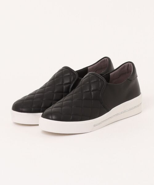 MACKINTOSH LONDON(マッキントッシュ ロンドン)の「厚底キルティングスリッポンスニーカー(スニーカー・レディース・ネイビー/ライトグレー/ブラック・24.0cm/23.5cm/23.0cm/22.5cm/24.5cm)」の2枚目の写真