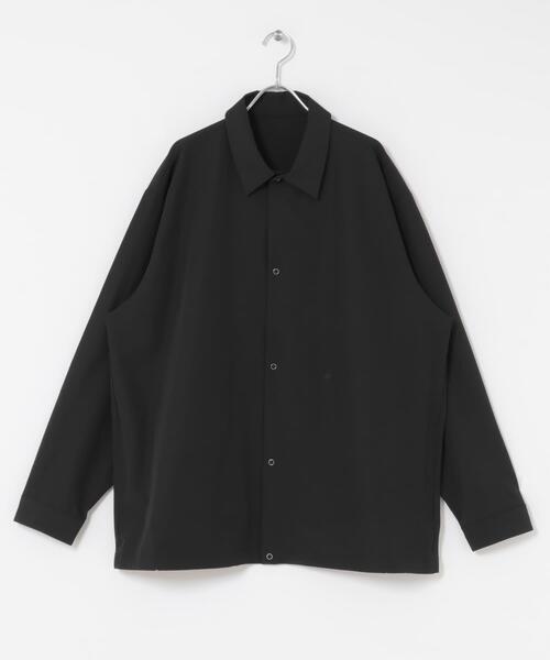 URBAN RESEARCH DOORS（アーバンリサーチドアーズ）の「『XLサイズ/WEB限定』『UR TECH』サマシェア ロングスリーブシャツカーディガン（シャツ/ブラウス・メンズ・グレー/チャコールグレー/ブラック・X-LARGE/MEDIUM/LARGE）」の5枚目の写真