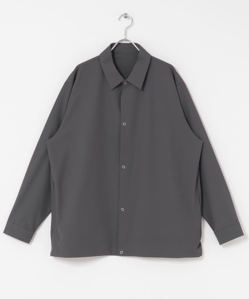 『UR TECH』サマシェア シャツカーディガン　Mサイズ　グレー アーバンリサーチ ドアーズ URBAN RESEARCH DOORS 『UR TECH