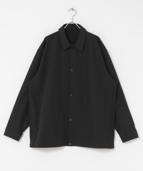 URBAN RESEARCH DOORS（アーバンリサーチドアーズ）の「『XLサイズ/WEB限定』『UR TECH』サマシェア ロングスリーブシャツカーディガン（シャツ/ブラウス・メンズ・グレー/チャコールグレー/ブラック・X-LARGE/MEDIUM/LARGE）」の18枚目の写真