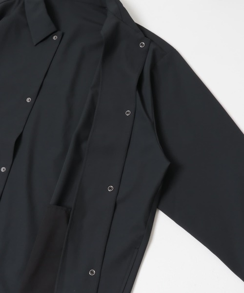 URBAN RESEARCH DOORS（アーバンリサーチドアーズ）の「『XLサイズ/WEB限定』『UR TECH』サマシェア ロングスリーブシャツカーディガン（シャツ/ブラウス・メンズ・グレー/チャコールグレー/ブラック・X-LARGE/MEDIUM/LARGE）」の21枚目の写真