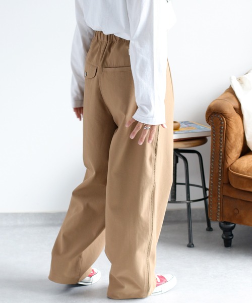 cepo(セポ)の「〈遮熱・保温 / UVカット / イージーケア〉ECOFINE タックトラウザーイージーパンツ(その他パンツ・レディース・チャコール/キャメル/ブラック・S/M)」の11枚目の写真