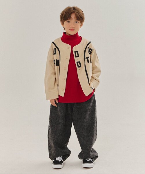 BREEZE（ブリーズ）の「【WEB限定/ジュニア対応】 ベースボールシャツ（シャツ/ブラウス・キッズ・ベージュ/ブラウン・100/120/140）」の4枚目の写真