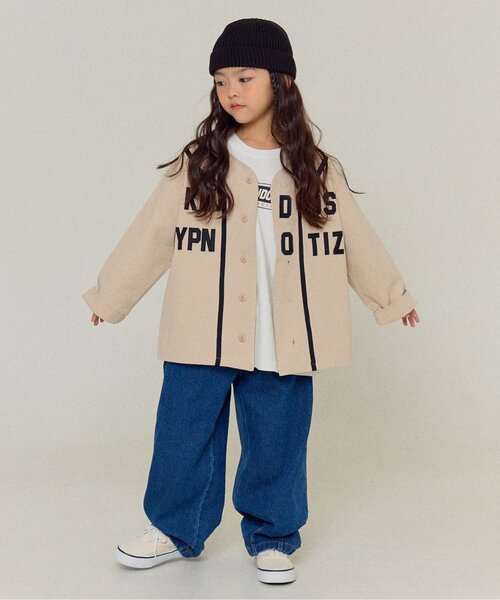 BREEZE（ブリーズ）の「【WEB限定/ジュニア対応】 ベースボールシャツ（シャツ/ブラウス・キッズ・ベージュ/ブラウン・100/120/140）」の7枚目の写真