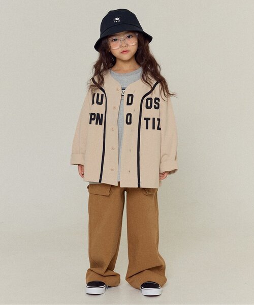 BREEZE（ブリーズ）の「【WEB限定/ジュニア対応】 ベースボールシャツ（シャツ/ブラウス・キッズ・ベージュ/ブラウン・100/120/140）」の8枚目の写真