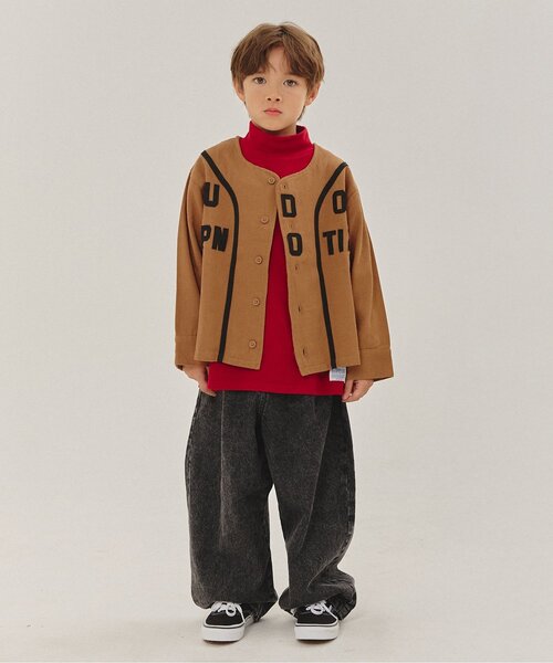 BREEZE（ブリーズ）の「【WEB限定/ジュニア対応】 ベースボールシャツ（シャツ/ブラウス・キッズ・ベージュ/ブラウン・100/120/140）」の11枚目の写真