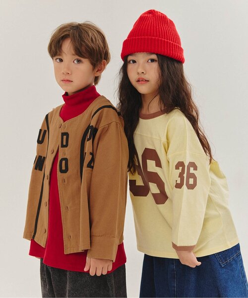 BREEZE（ブリーズ）の「【WEB限定/ジュニア対応】 ベースボールシャツ（シャツ/ブラウス・キッズ・ベージュ/ブラウン・100/120/140）」の13枚目の写真