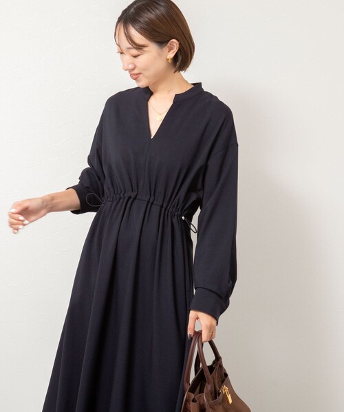 NOLLEY’S（ノーリーズ）の「【一部WEB限定色アイテム】ウォッシャブルシャツワンピース（ワンピース・レディース・ベージュ/ネイビー/チャコールグレー・38）」の8枚目の写真