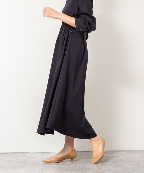 一部WEB限定色アイテム】ウォッシャブルシャツワンピース