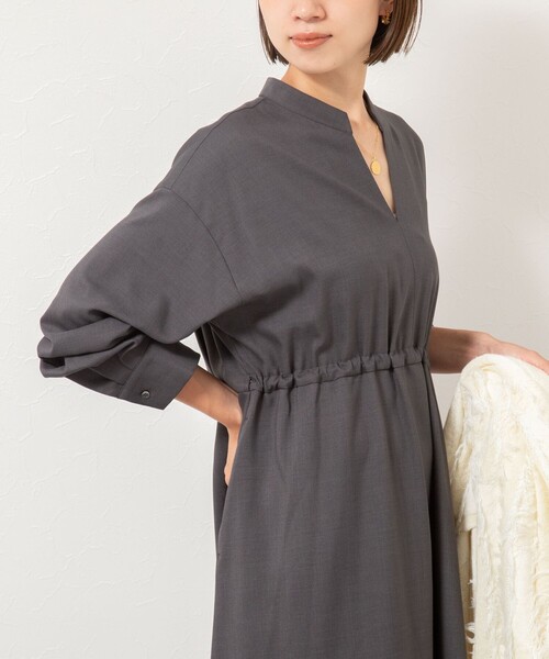 NOLLEY’S（ノーリーズ）の「【一部WEB限定色アイテム】ウォッシャブルシャツワンピース（ワンピース・レディース・ベージュ/ネイビー/チャコールグレー・38）」の18枚目の写真