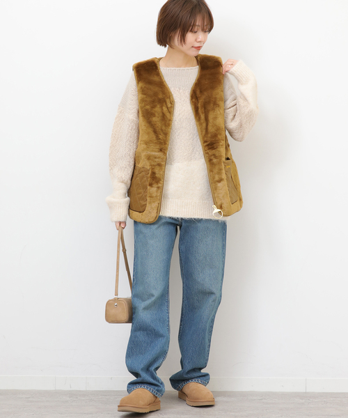 UGG(アグ)の「【UGG/アグ】 W CLASSIC MICRO:ボアシューズ 1173891(その他シューズ・レディース・ブラック/キャメル・23cm/24cm/25cm)」の7枚目の写真
