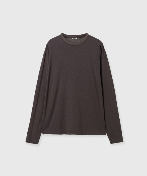 CREDONA(クレドナ)の「【THE C】 OVER L/S TEE/オーバーロングスリーブティー(Tシャツ/カットソー・レディース・ブラック/グレー/ブラウン/ホワイト・FREE)」の1枚目の写真