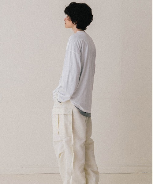 CREDONA(クレドナ)の「【THE C】 OVER L/S TEE/オーバーロングスリーブティー(Tシャツ/カットソー・レディース・ブラック/グレー/ブラウン/ホワイト・FREE)」の13枚目の写真