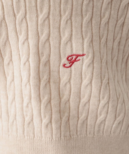 FOUND GOOD（ファウンドグッド）の「miniケーブルニット（ニット/セーター・レディース・ベージュ/イエロー系8/ブラック・L/M）」の19枚目の写真