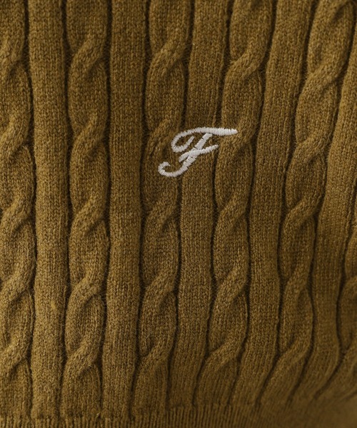 FOUND GOOD（ファウンドグッド）の「miniケーブルニット（ニット/セーター・レディース・ベージュ/イエロー系8/ブラック・L/M）」の20枚目の写真