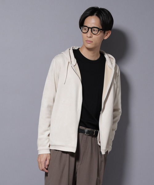 NANO フーディー セール】フェイクスエードZIPフーディー 長袖（パーカー）｜NANO