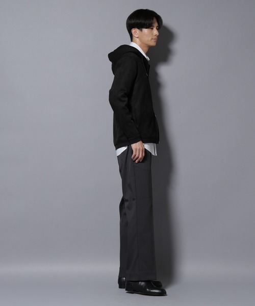 NANO フーディー NANO universe（ナノ・ユニバース） パーカー フェイクスエード