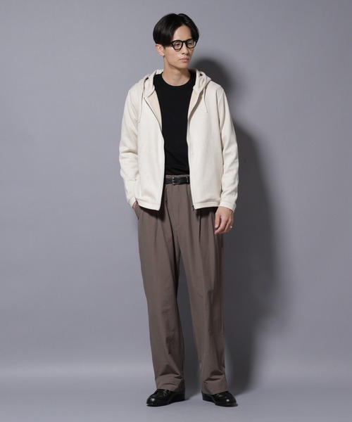 セール】フェイクスエードZIPフーディー 長袖（パーカー）｜NANO