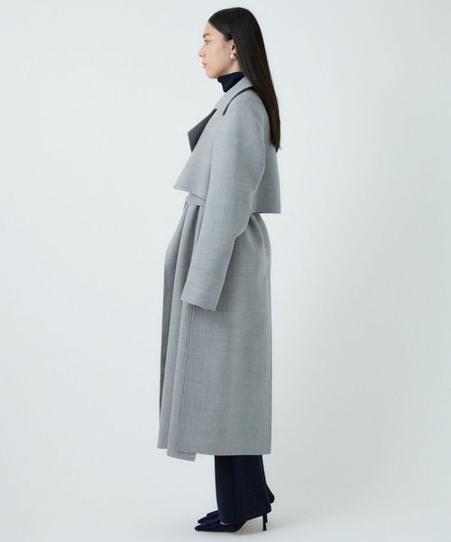 Chaos（カオス）の「Chaos(カオス)/ ◆坪田あさみさんInstaLIVE紹介◆　バリストコート（ステンカラーコート・レディース・グレー系/グレー系1・FREE）」の13枚目の写真