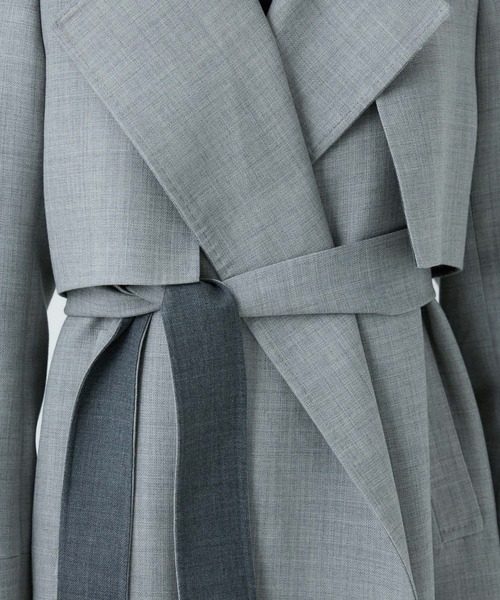 Chaos（カオス）の「Chaos(カオス)/ ◆坪田あさみさんInstaLIVE紹介◆　バリストコート（ステンカラーコート・レディース・グレー系/グレー系1・FREE）」の17枚目の写真