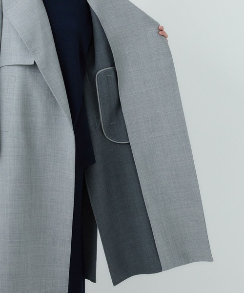 Chaos（カオス）の「Chaos(カオス)/ ◆坪田あさみさんInstaLIVE紹介◆　バリストコート（ステンカラーコート・レディース・グレー系/グレー系1・FREE）」の19枚目の写真