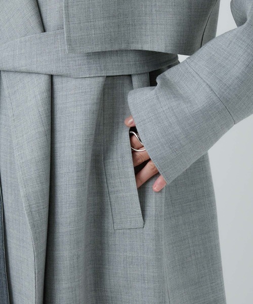 Chaos（カオス）の「Chaos(カオス)/ ◆坪田あさみさんInstaLIVE紹介◆　バリストコート（ステンカラーコート・レディース・グレー系/グレー系1・FREE）」の21枚目の写真