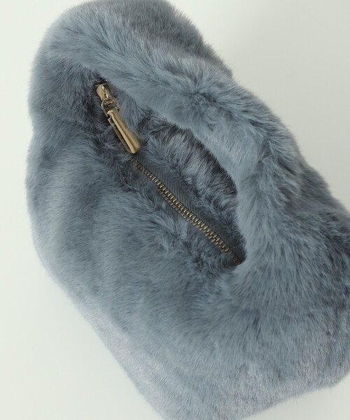 Firsthand（ファーストハンド）の「Firsthand/ファーストハンド フェイクファー ハンドバッグ（ハンドバッグ・レディース・ブラウン/レオパード/サックスブルー・ONE SIZE）」の7枚目の写真