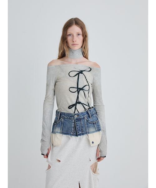 SORIN(ソリン )の「Crafted Denim Skirt Belt/クラフトデニムスカートベルト(デニムスカート・レディース・ブラック/インディゴブルー・36/38)」の5枚目の写真