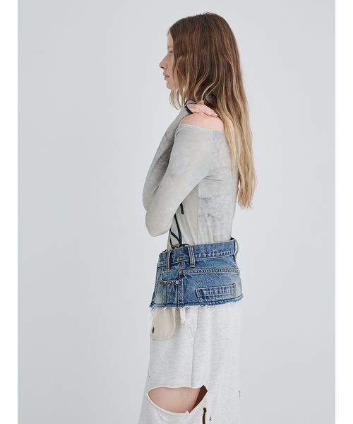 SORIN(ソリン )の「Crafted Denim Skirt Belt/クラフトデニムスカートベルト(デニムスカート・レディース・ブラック/インディゴブルー・36/38)」の6枚目の写真