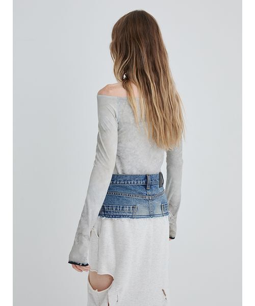 SORIN(ソリン )の「Crafted Denim Skirt Belt/クラフトデニムスカートベルト(デニムスカート・レディース・ブラック/インディゴブルー・36/38)」の7枚目の写真